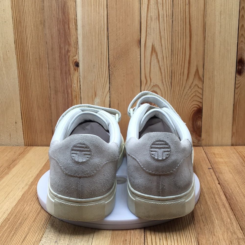 Tory Burch Sport Shoes Women Sz 8 Leather White Straps Sneaker Athletic 0565 - Picture 6 of 13